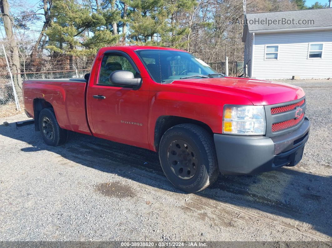 2012 Chevrolet Silverado 1500 Work Truck Red vin: 1GCNCPEX0CZ274942