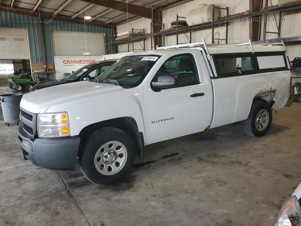 2013 Chevrolet Silverado C1500 White vin: 1GCNCPEX0DZ165995