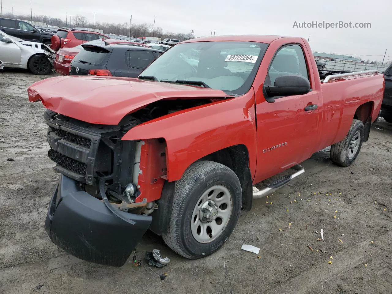 2012 Chevrolet Silverado C1500 Red vin: 1GCNCPEX1CZ131367