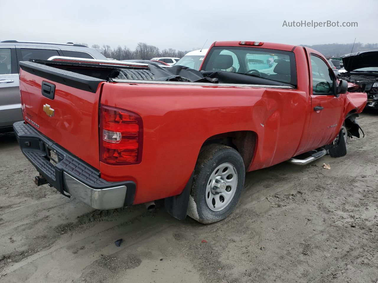 2012 Chevrolet Silverado C1500 Red vin: 1GCNCPEX1CZ131367