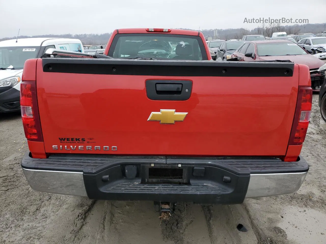 2012 Chevrolet Silverado C1500 Красный vin: 1GCNCPEX1CZ131367