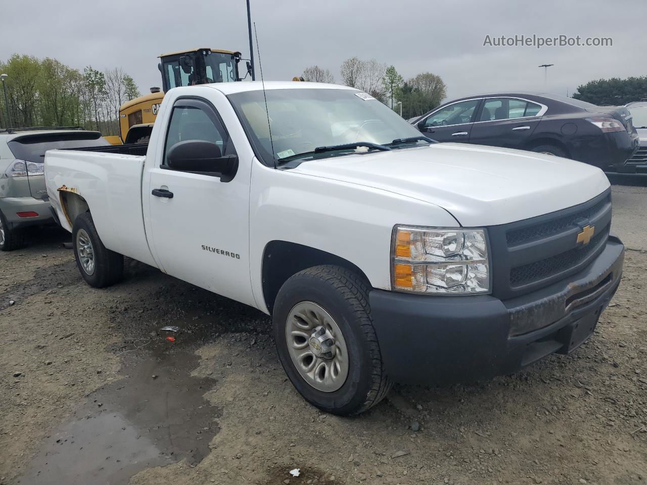 2013 Chevrolet Silverado C1500 Белый vin: 1GCNCPEX1DZ376039