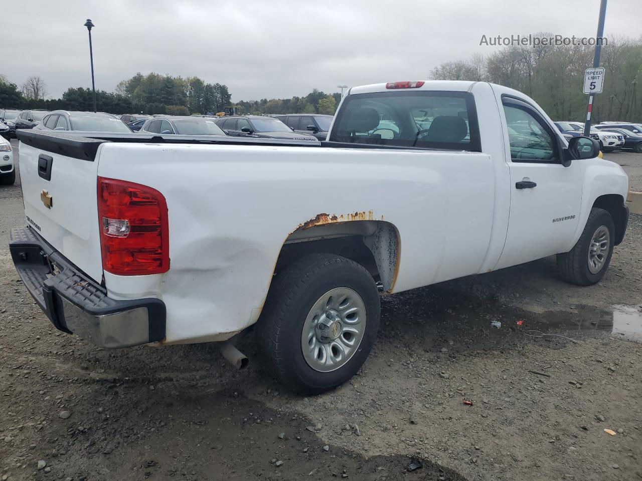 2013 Chevrolet Silverado C1500 Белый vin: 1GCNCPEX1DZ376039