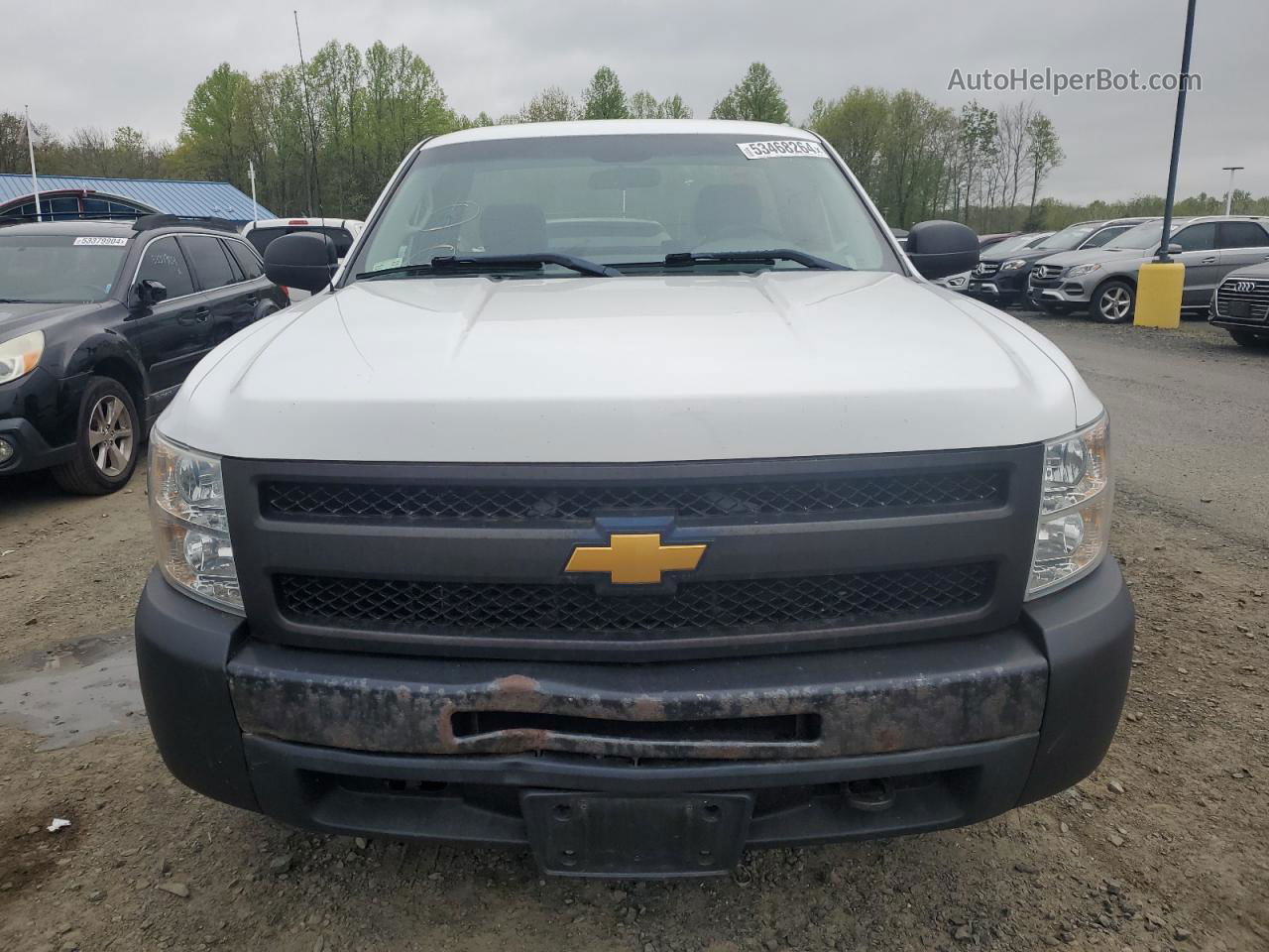 2013 Chevrolet Silverado C1500 Белый vin: 1GCNCPEX1DZ376039