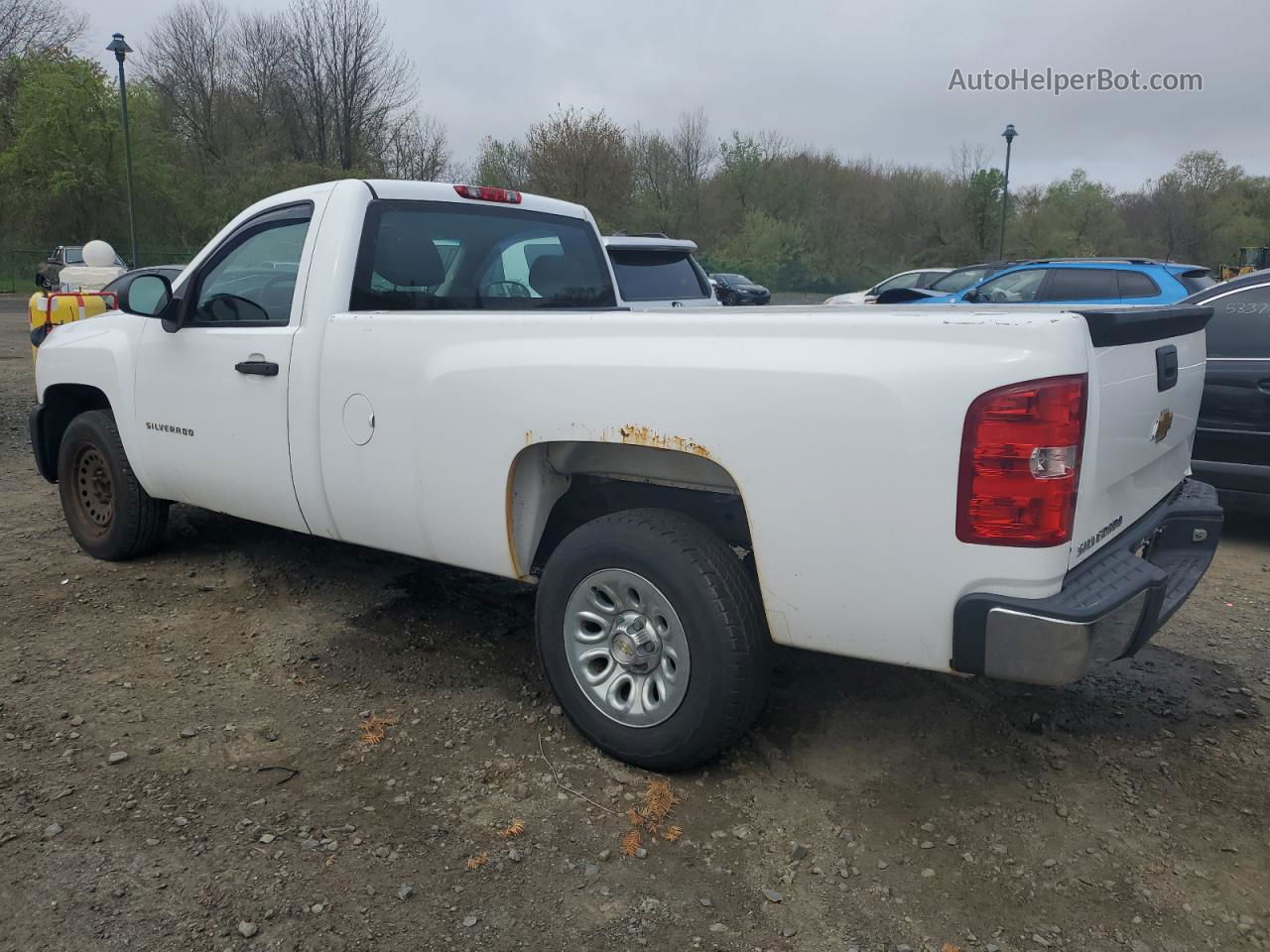 2013 Chevrolet Silverado C1500 Белый vin: 1GCNCPEX1DZ376039