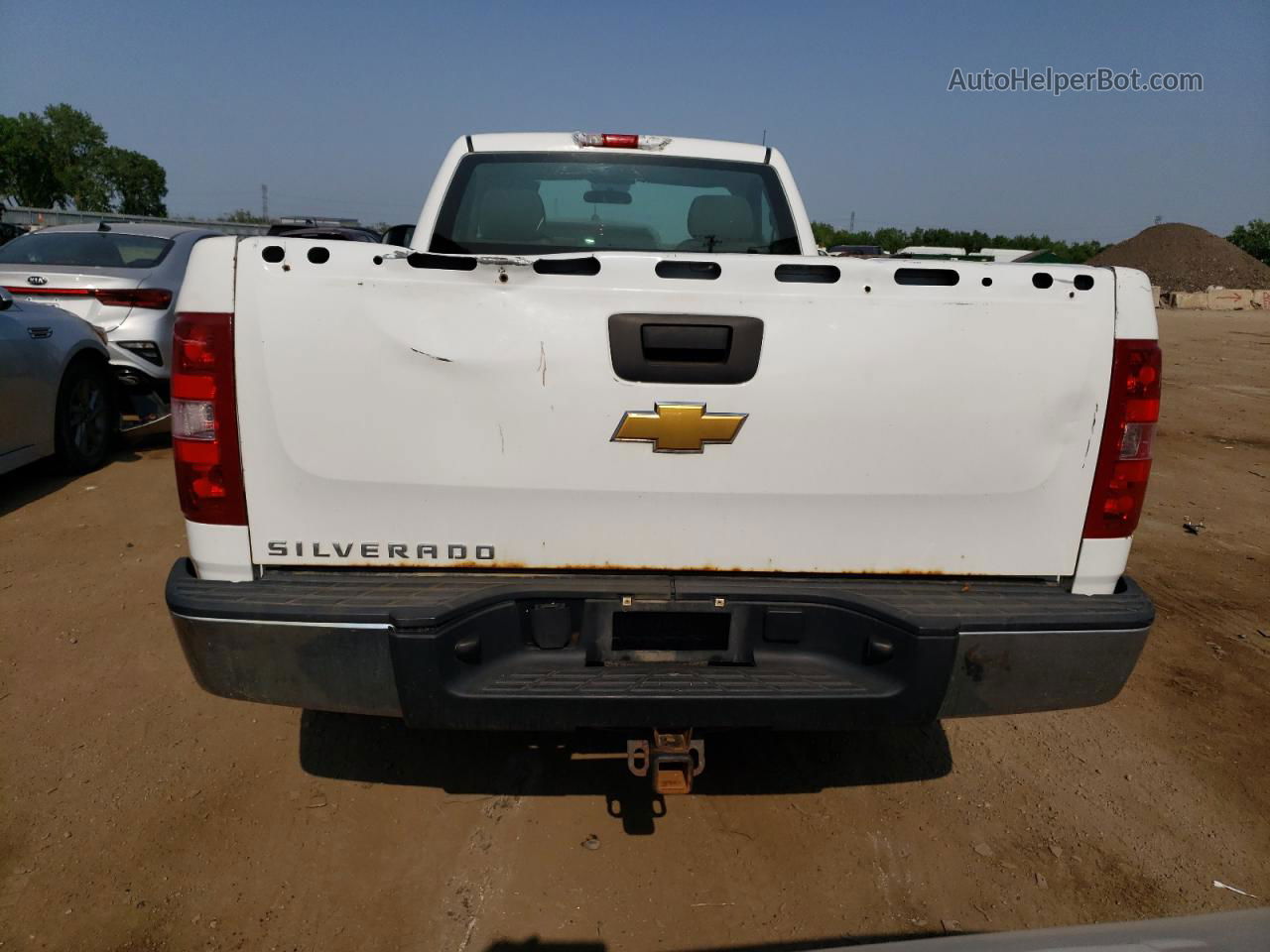 2013 Chevrolet Silverado C1500 White vin: 1GCNCPEX2DZ384859