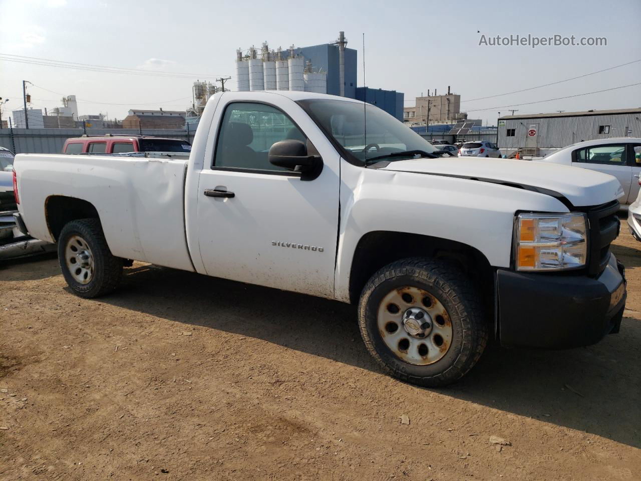 2013 Chevrolet Silverado C1500 White vin: 1GCNCPEX2DZ384859