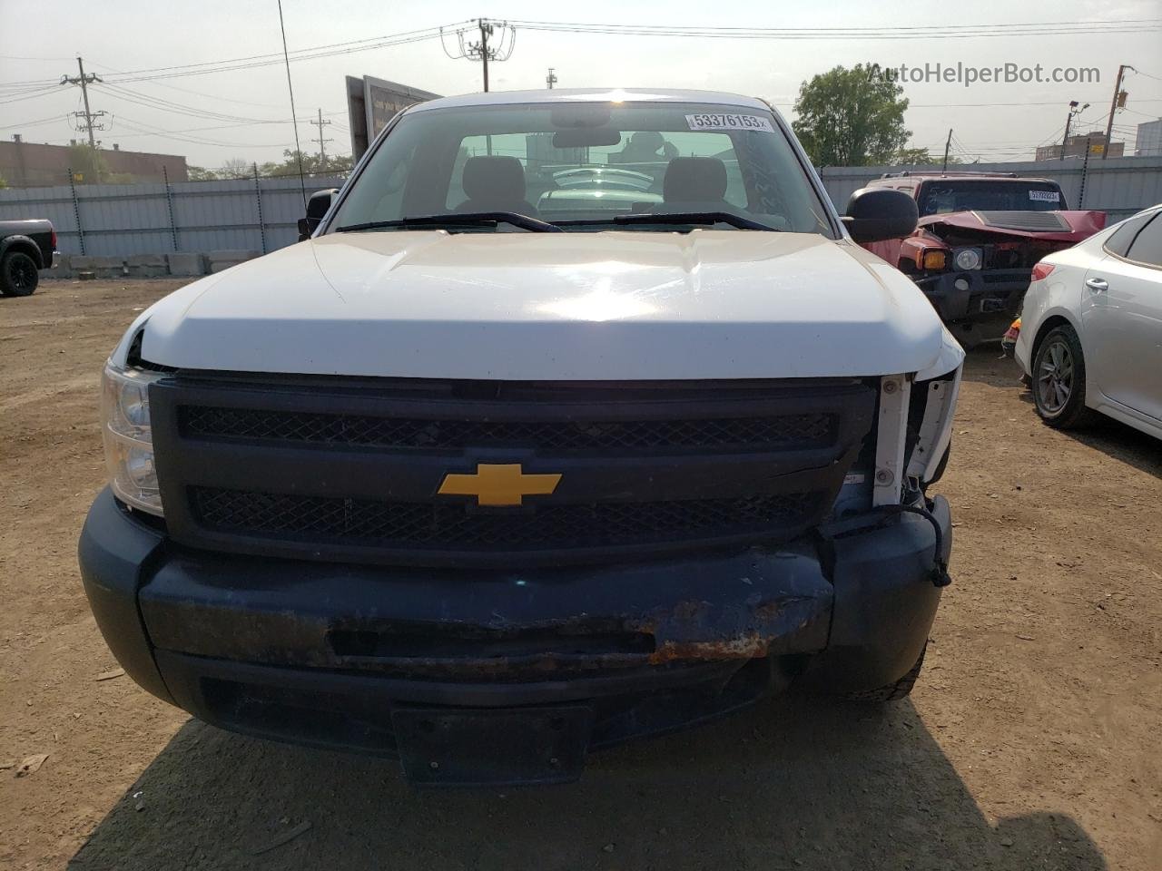 2013 Chevrolet Silverado C1500 White vin: 1GCNCPEX2DZ384859