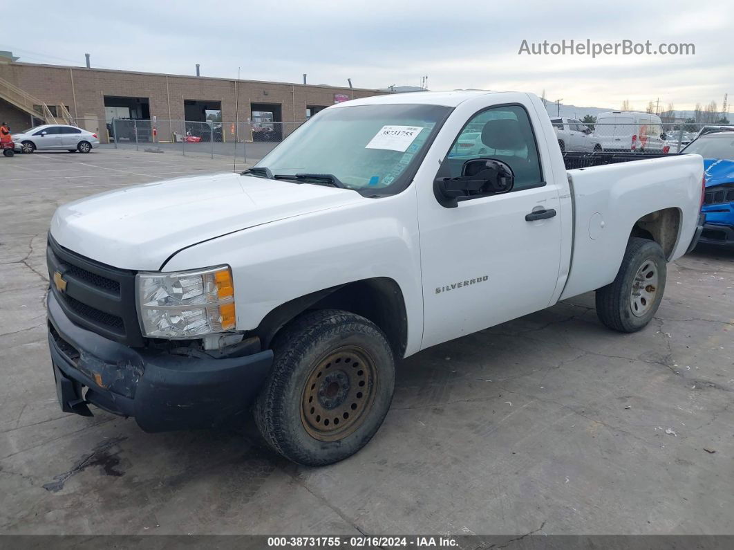 2013 Chevrolet Silverado 1500 Work Truck White vin: 1GCNCPEX4DZ295164