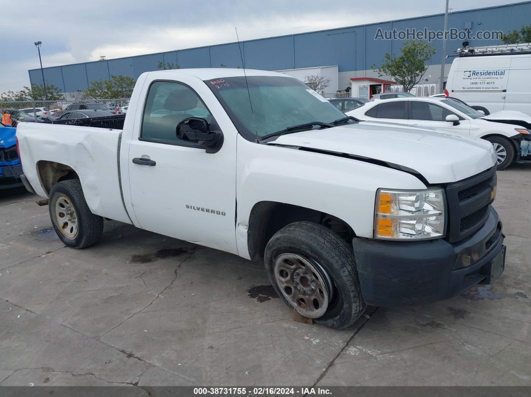 2013 Chevrolet Silverado 1500 Work Truck White vin: 1GCNCPEX4DZ295164