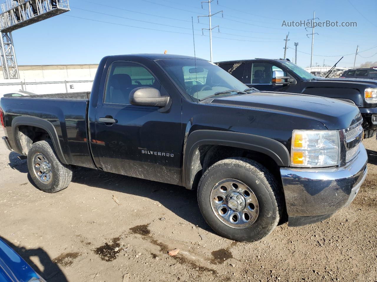 2012 Chevrolet Silverado C1500 Black vin: 1GCNCPEX5CZ159138