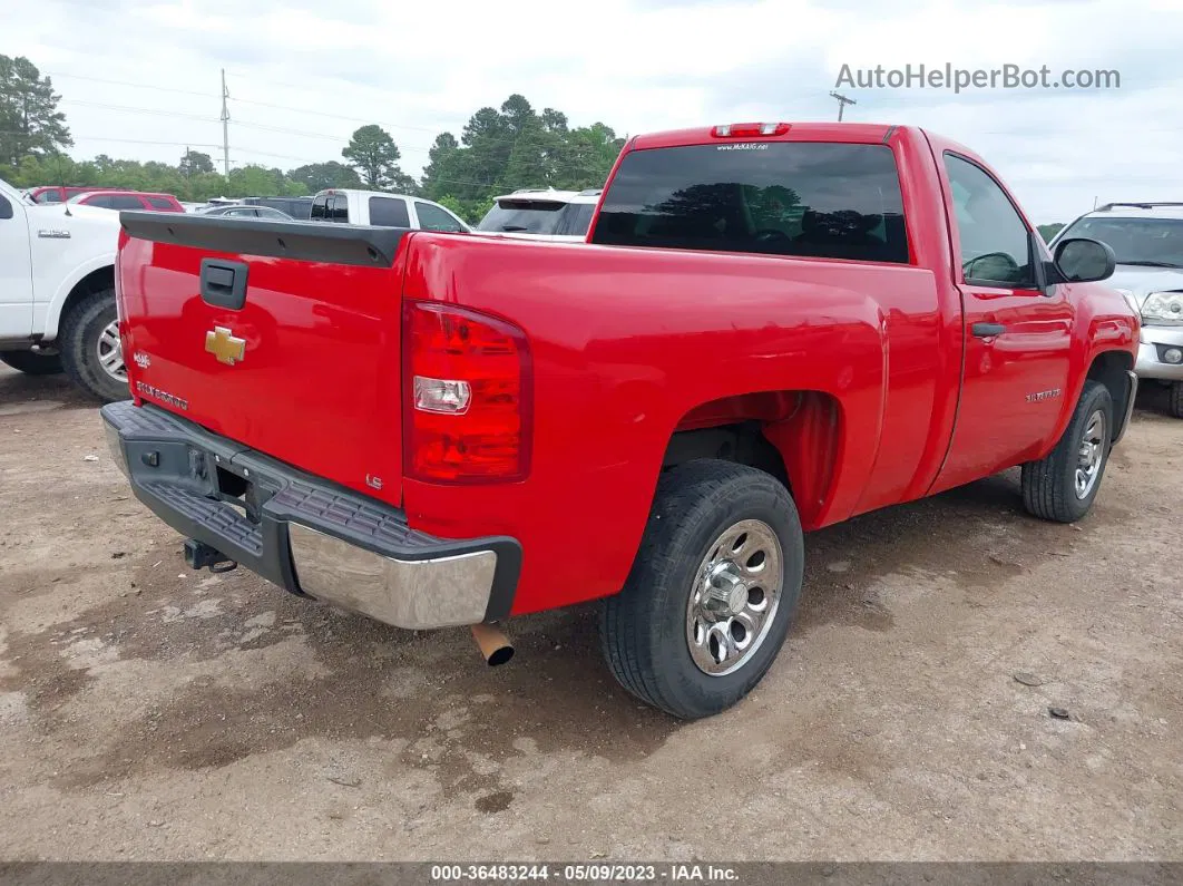 2012 Chevrolet Silverado 1500 Work Truck Red vin: 1GCNCPEX5CZ212226