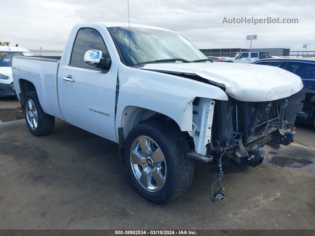 2013 Chevrolet Silverado 1500 Work Truck White vin: 1GCNCPEX5DZ157052