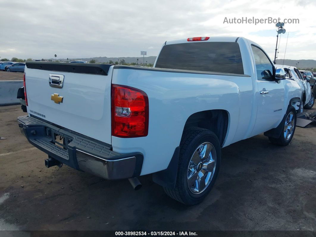 2013 Chevrolet Silverado 1500 Work Truck White vin: 1GCNCPEX5DZ157052