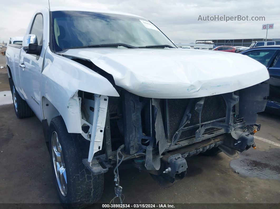 2013 Chevrolet Silverado 1500 Work Truck White vin: 1GCNCPEX5DZ157052