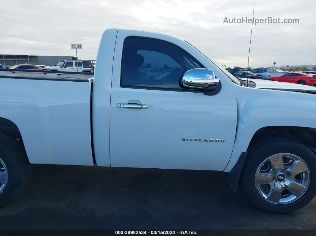 2013 Chevrolet Silverado 1500 Work Truck White vin: 1GCNCPEX5DZ157052