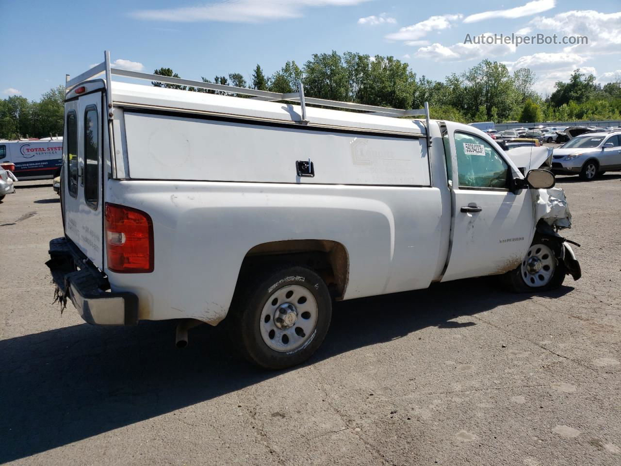 2013 Chevrolet Silverado C1500 White vin: 1GCNCPEX5DZ284027