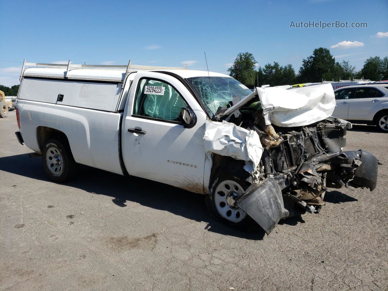 2013 Chevrolet Silverado C1500 Белый vin: 1GCNCPEX5DZ284027