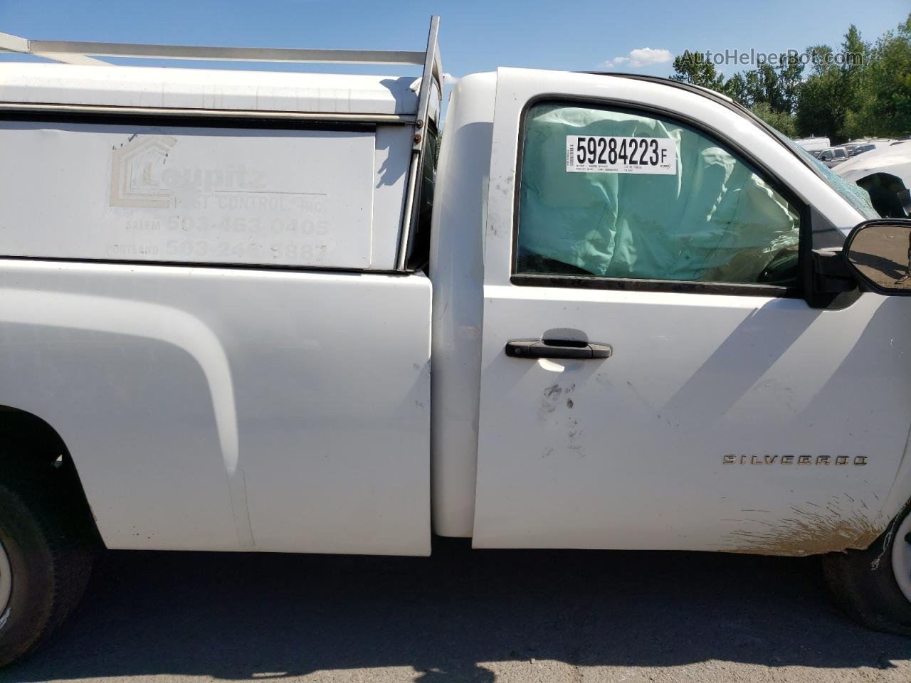 2013 Chevrolet Silverado C1500 Белый vin: 1GCNCPEX5DZ284027