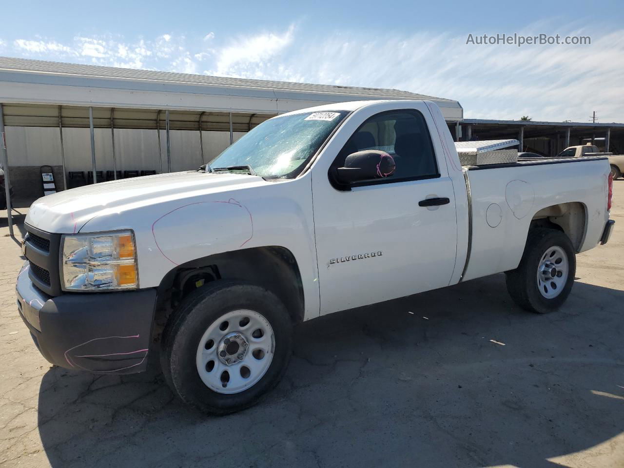 2012 Chevrolet Silverado C1500 White vin: 1GCNCPEX6CZ274718