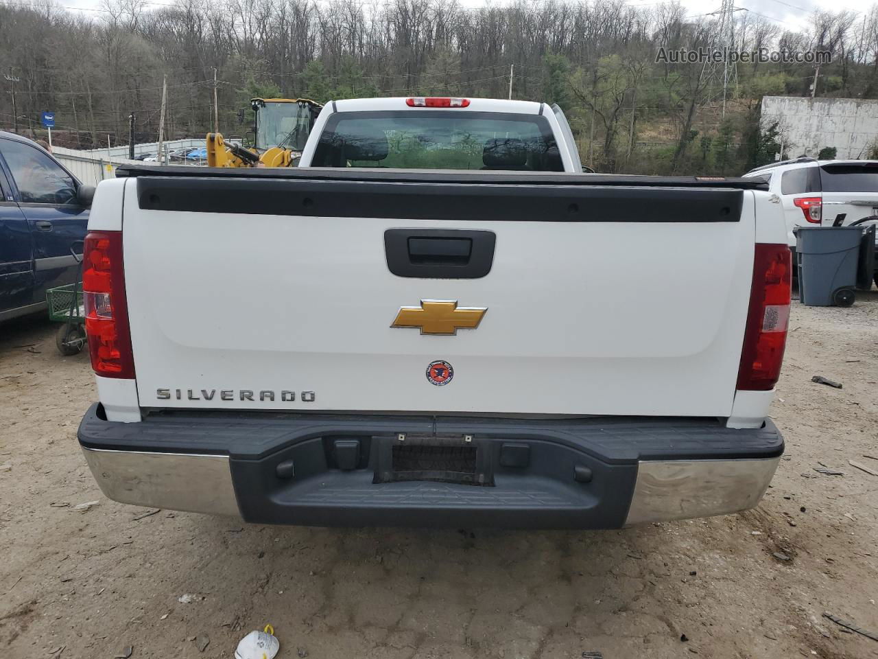 2013 Chevrolet Silverado C1500 White vin: 1GCNCPEX7DZ413451