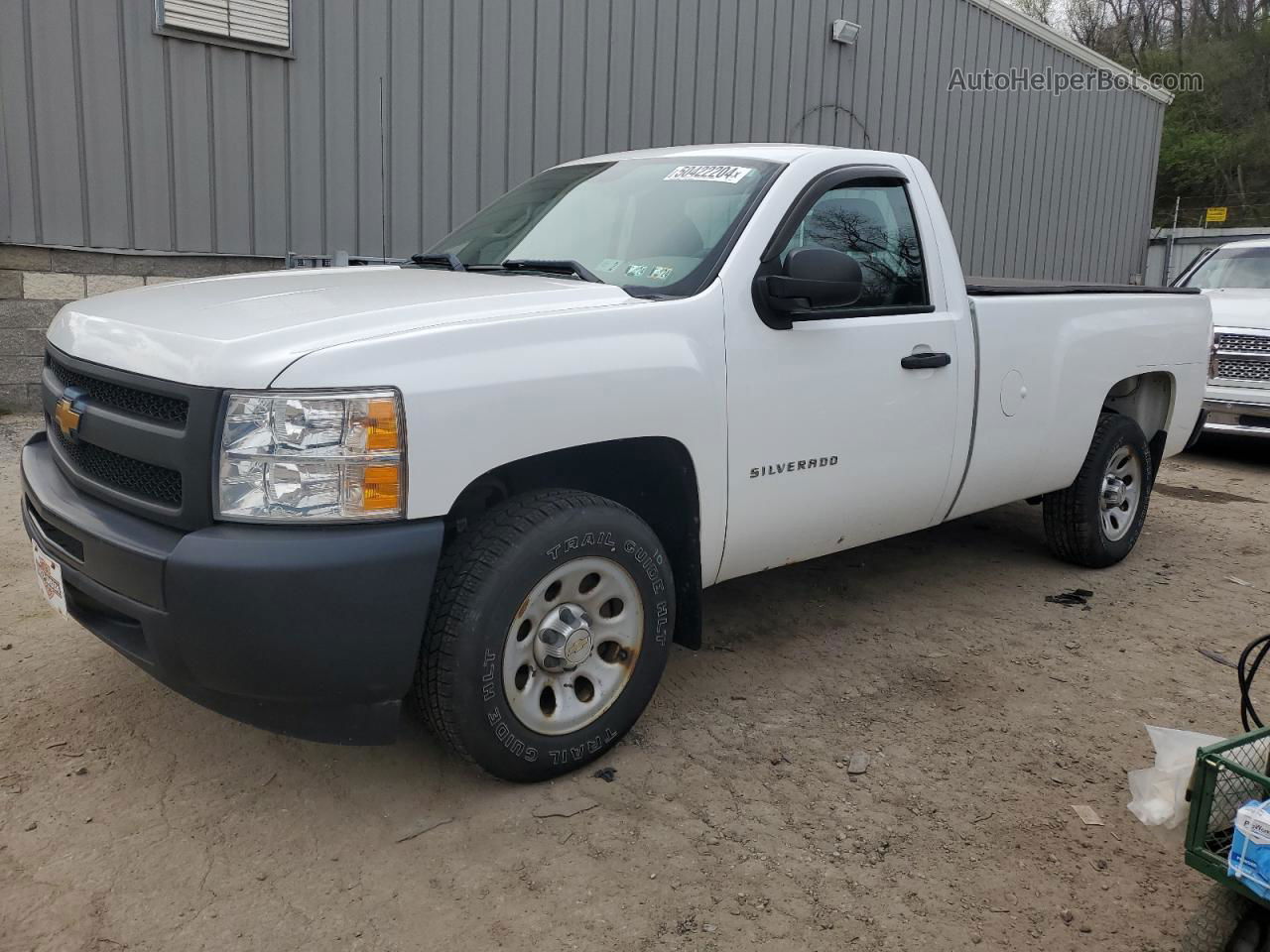 2013 Chevrolet Silverado C1500 White vin: 1GCNCPEX7DZ413451