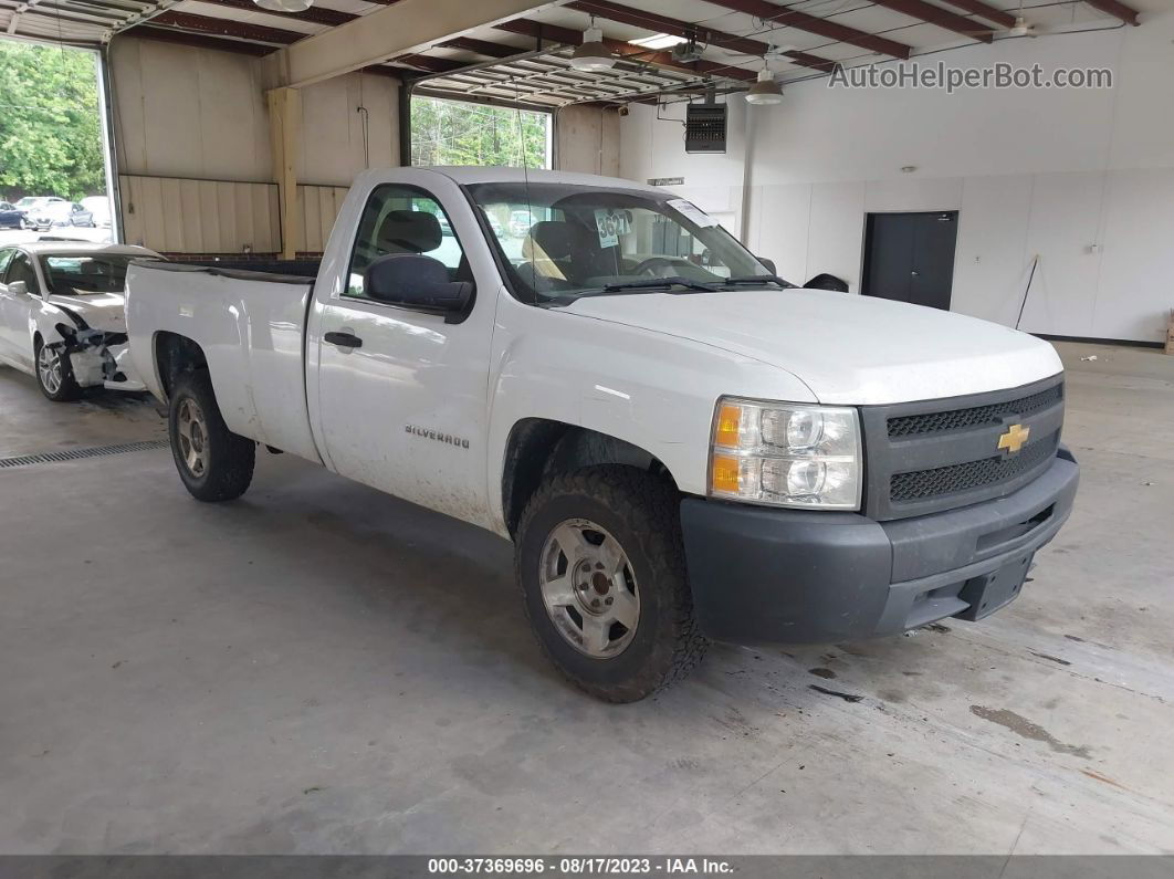 2012 Chevrolet Silverado 1500 Work Truck White vin: 1GCNCPEX9CZ353574