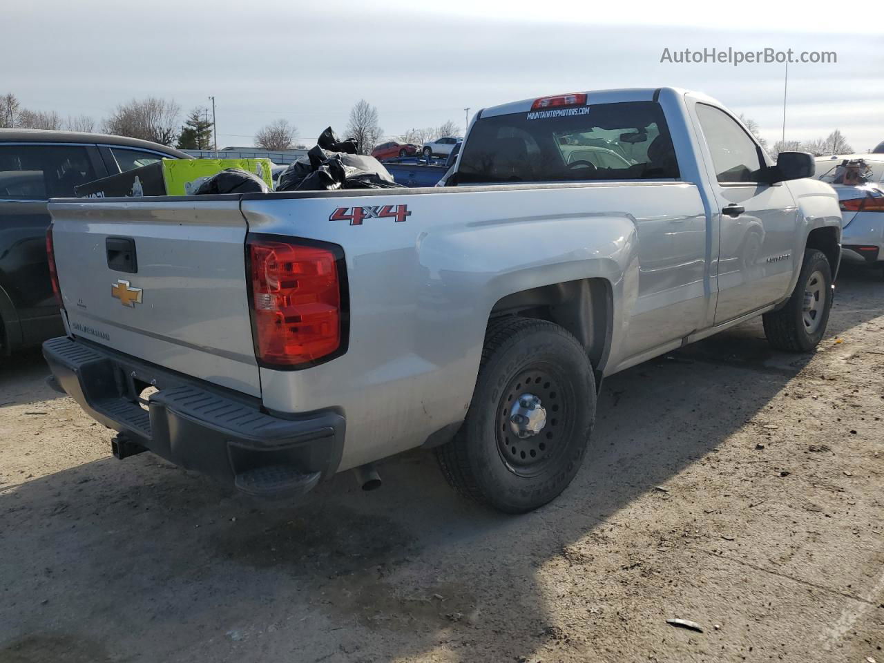 2018 Chevrolet Silverado K1500 Silver vin: 1GCNKNEC7JZ145467