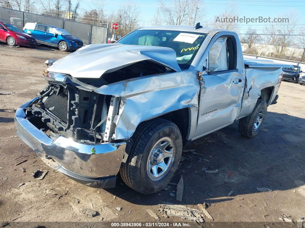 2016 Chevrolet Silverado 1500 Ls Silver vin: 1GCNKNEC9GZ117856