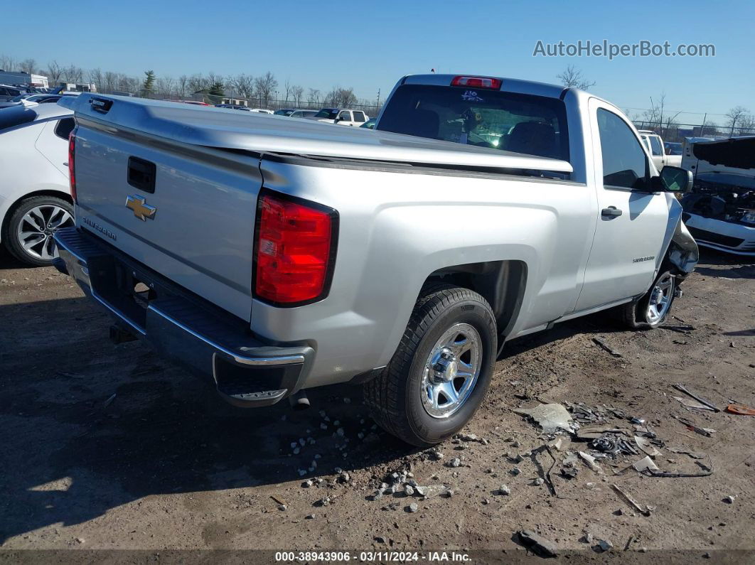 2016 Chevrolet Silverado 1500 Ls Silver vin: 1GCNKNEC9GZ117856