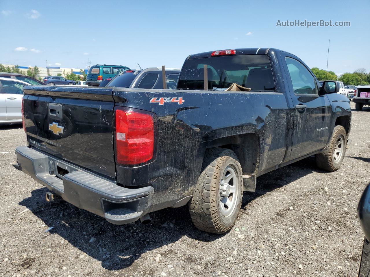 2016 Chevrolet Silverado K1500 Black vin: 1GCNKNEH5GZ382611