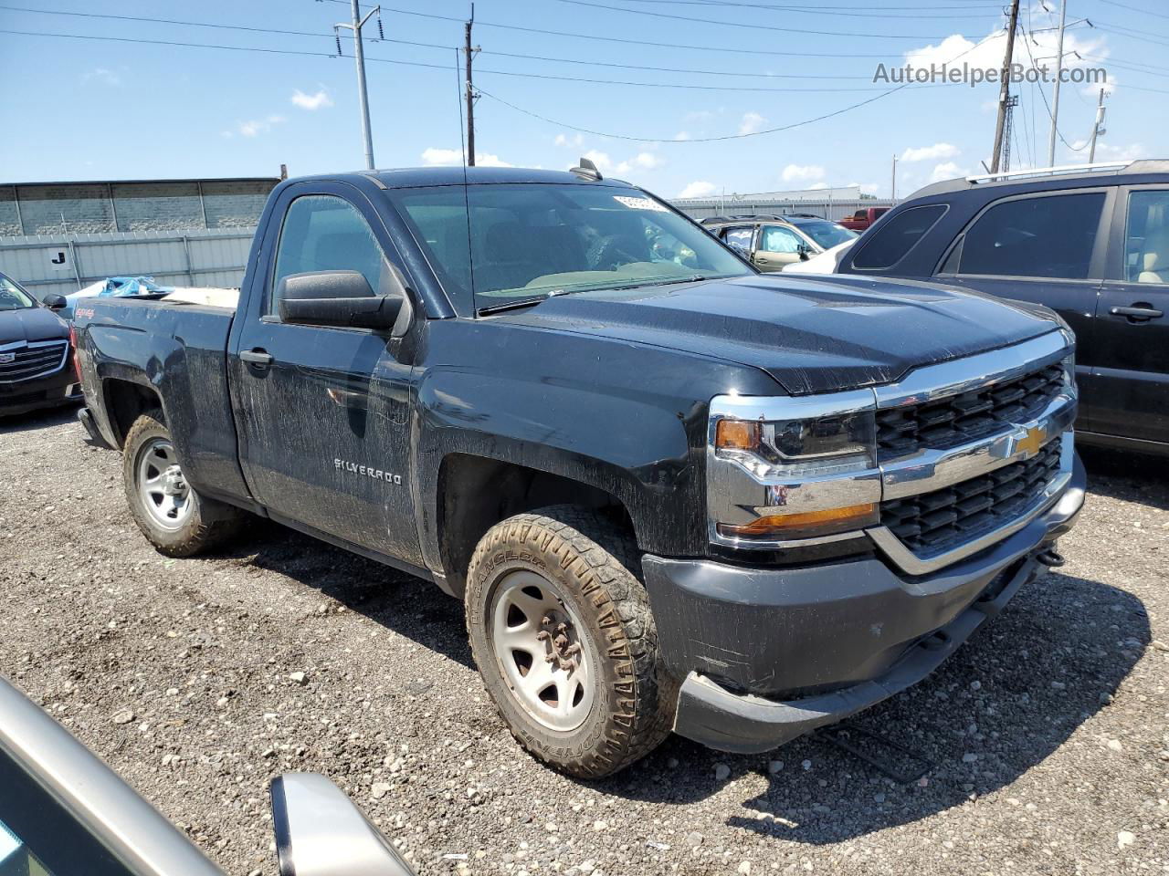 2016 Chevrolet Silverado K1500 Black vin: 1GCNKNEH5GZ382611