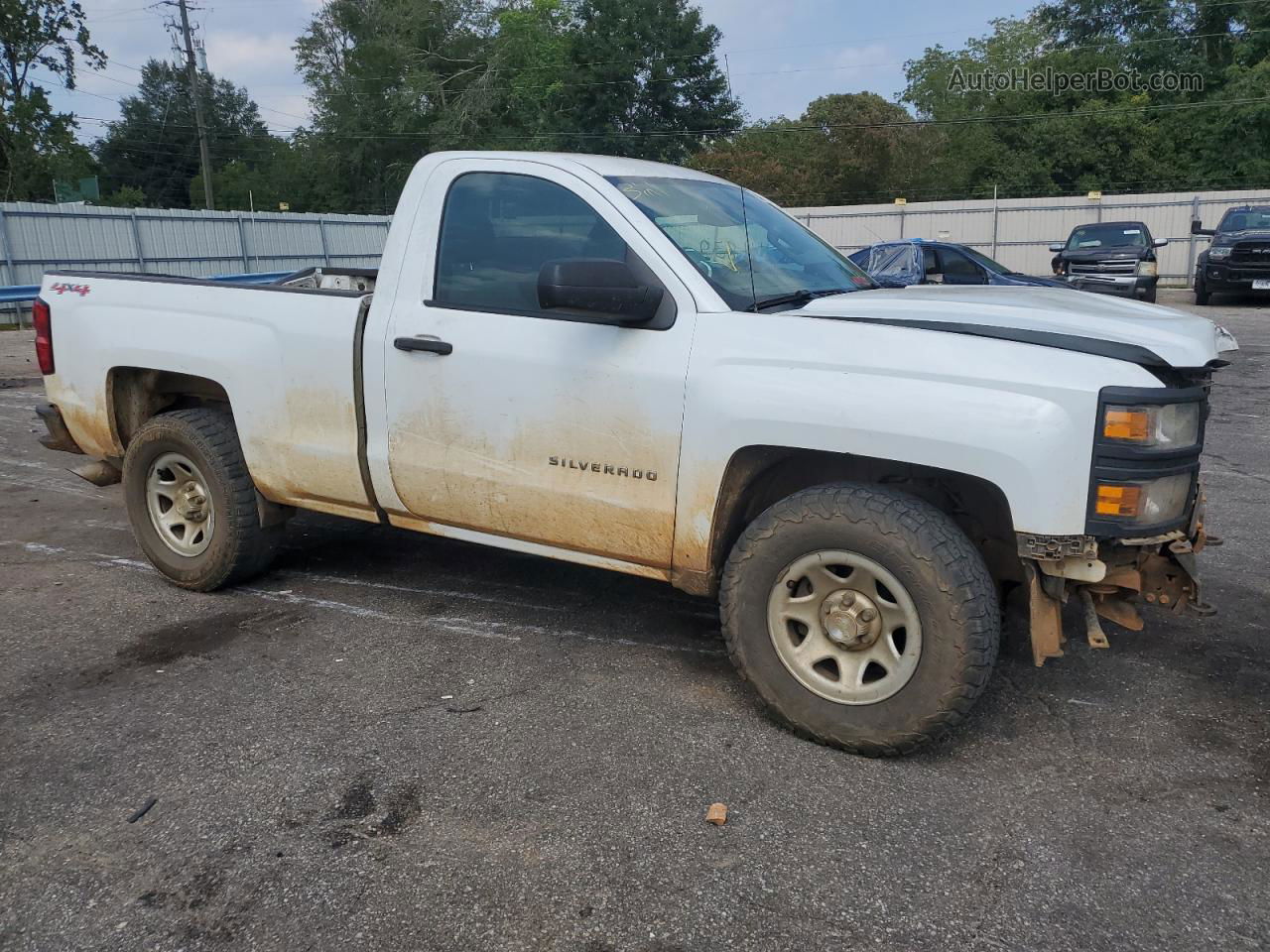 2015 Chevrolet Silverado K1500 White vin: 1GCNKPEC8FZ437325