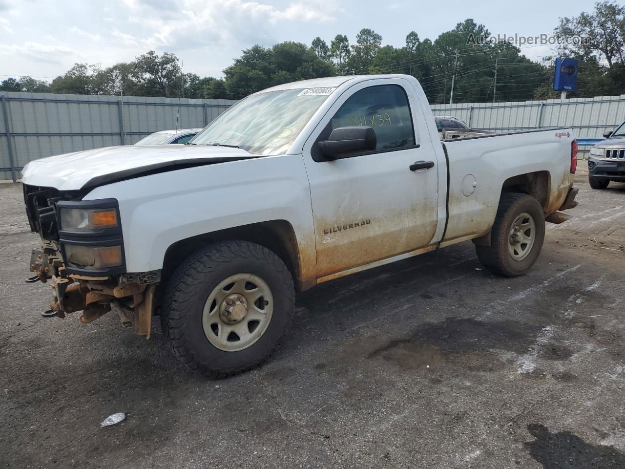 2015 Chevrolet Silverado K1500 White vin: 1GCNKPEC8FZ437325