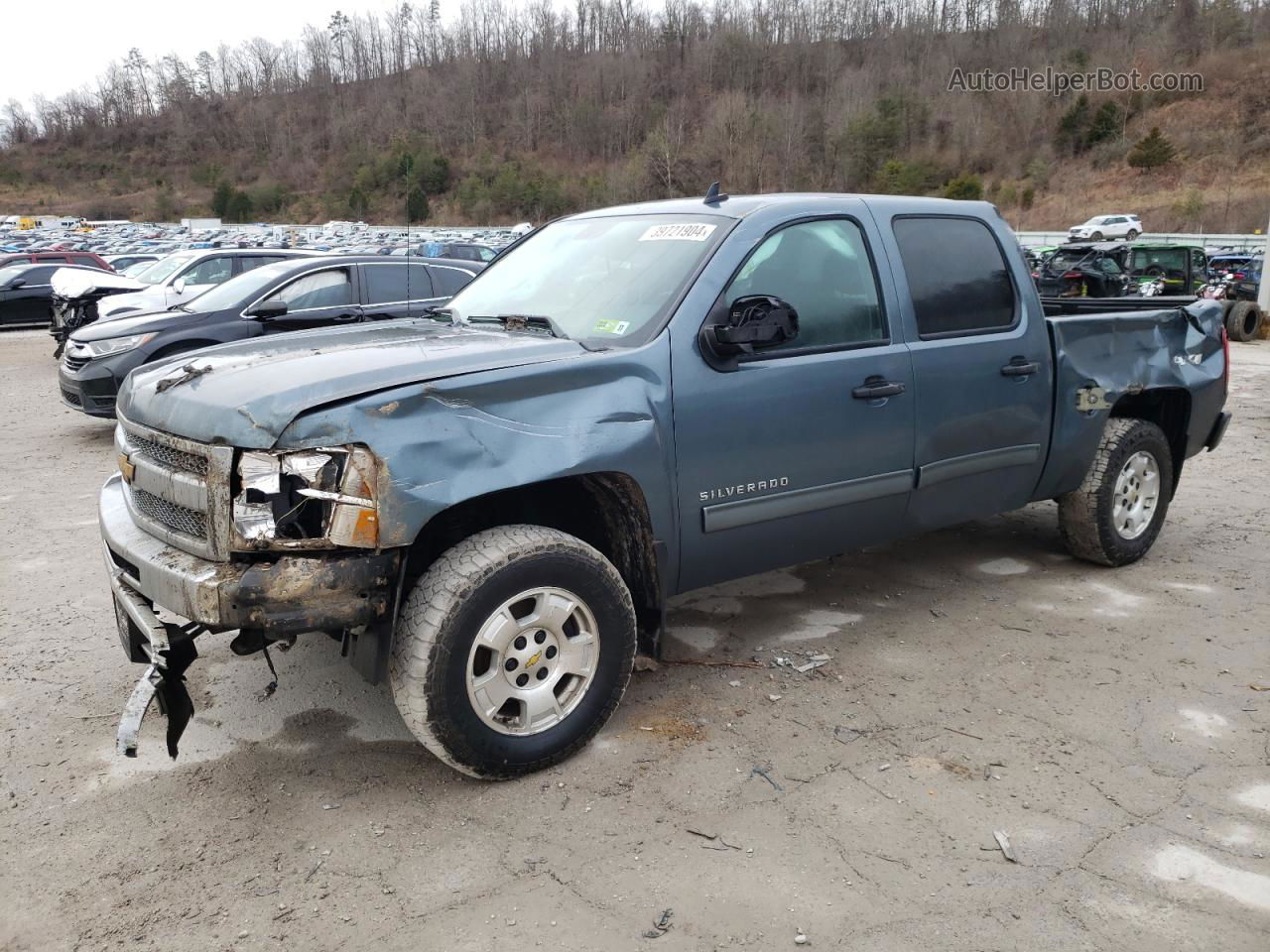 2012 Chevrolet Silverado K1500 Lt Синий vin: 1GCPKSE74CF127703