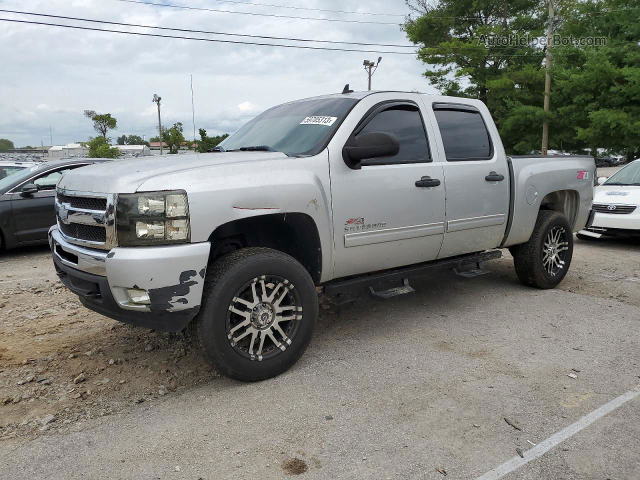 2012 Chevrolet Silverado K1500 Lt Silver vin: 1GCPKSE78CF210325