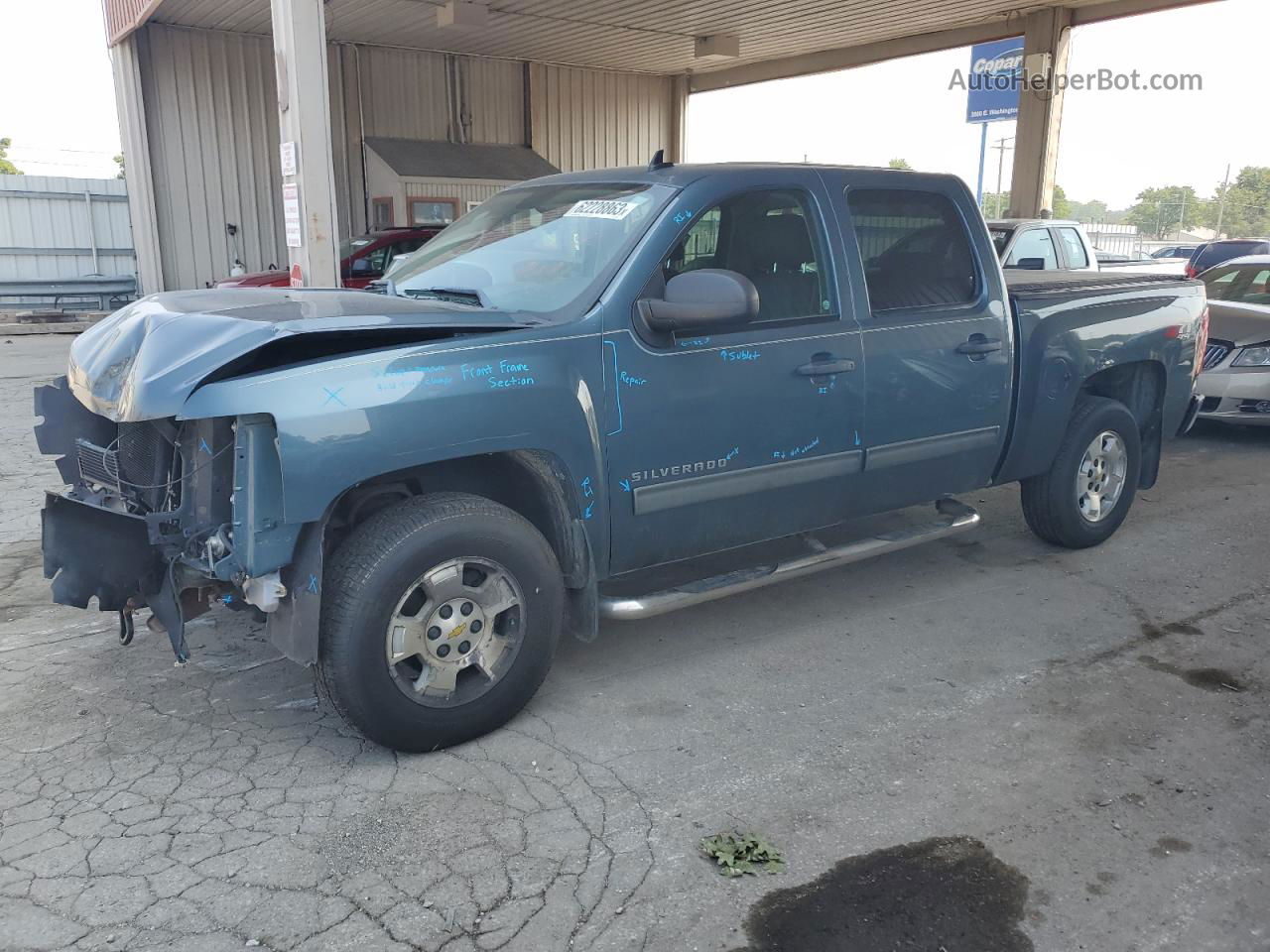 2012 Chevrolet Silverado K1500 Lt Синий vin: 1GCPKSE79CF172815