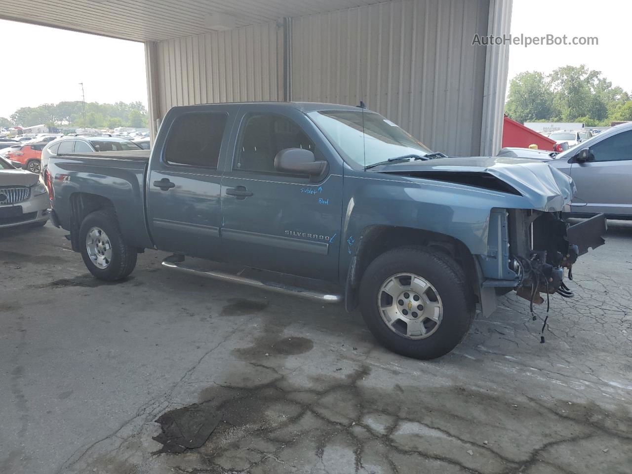 2012 Chevrolet Silverado K1500 Lt Blue vin: 1GCPKSE79CF172815