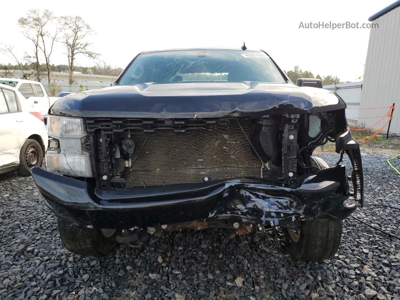 2019 Chevrolet Silverado C1500 Custom Black vin: 1GCPWBEH0KZ365980