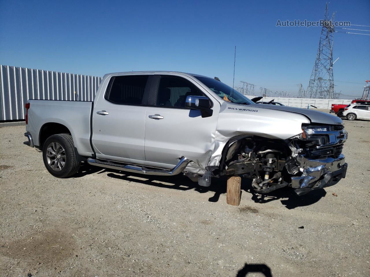 2019 Chevrolet Silverado C1500 Lt Silver vin: 1GCPWCED0KZ130580