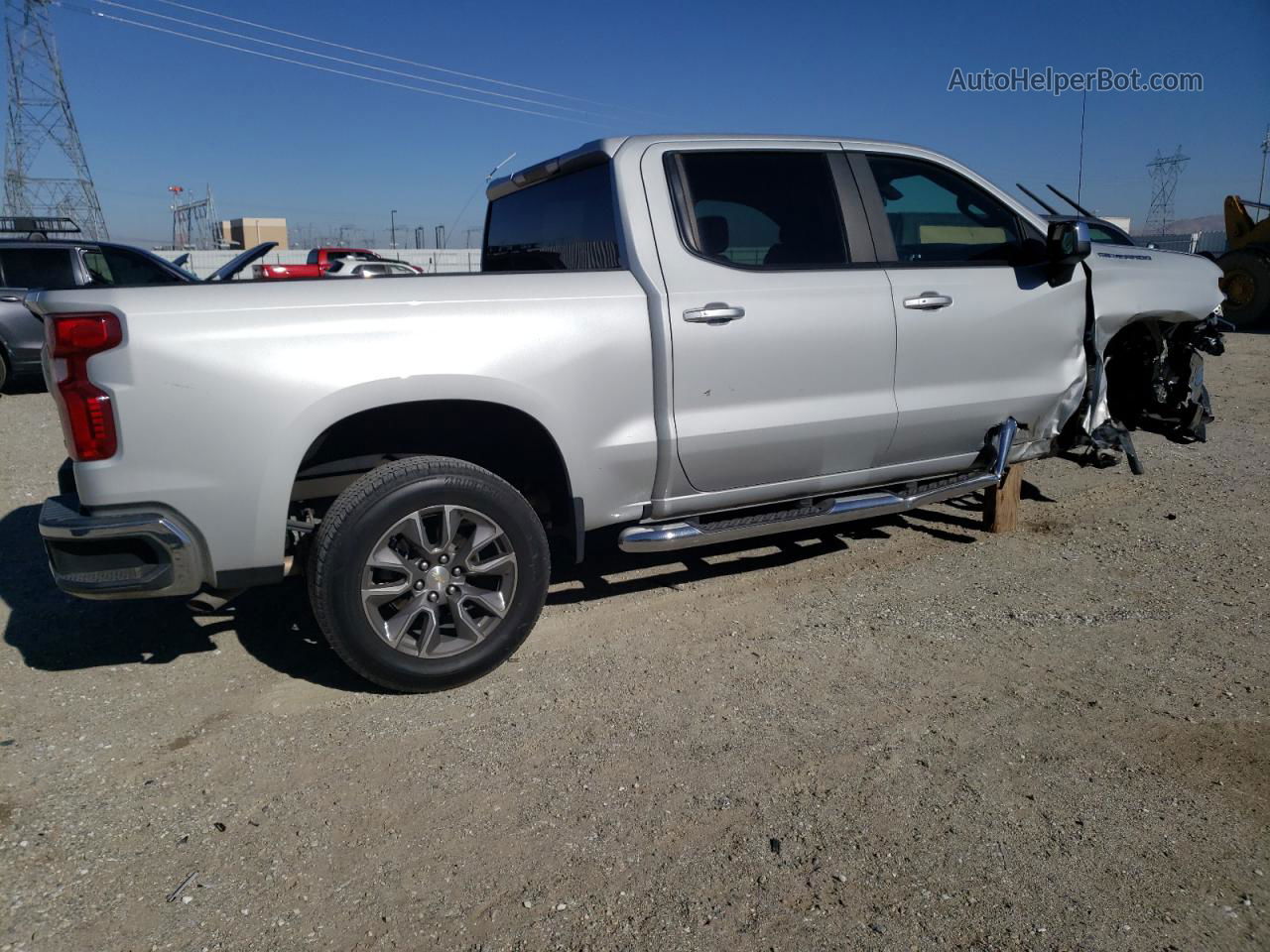 2019 Chevrolet Silverado C1500 Lt Silver vin: 1GCPWCED0KZ130580