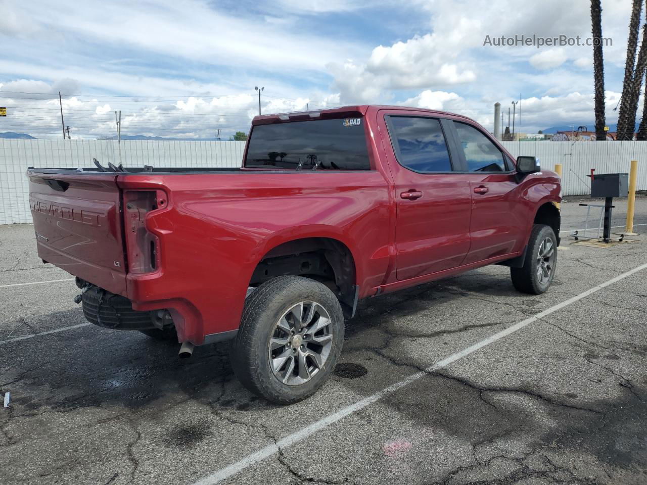 2019 Chevrolet Silverado C1500 Lt Red vin: 1GCPWCED2KZ110279