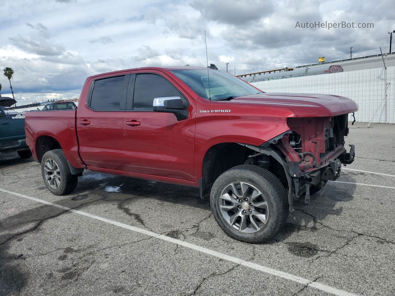 2019 Chevrolet Silverado C1500 Lt Red vin: 1GCPWCED2KZ110279