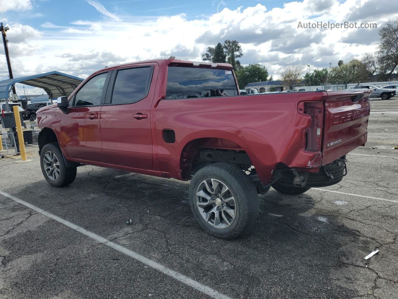 2019 Chevrolet Silverado C1500 Lt Red vin: 1GCPWCED2KZ110279