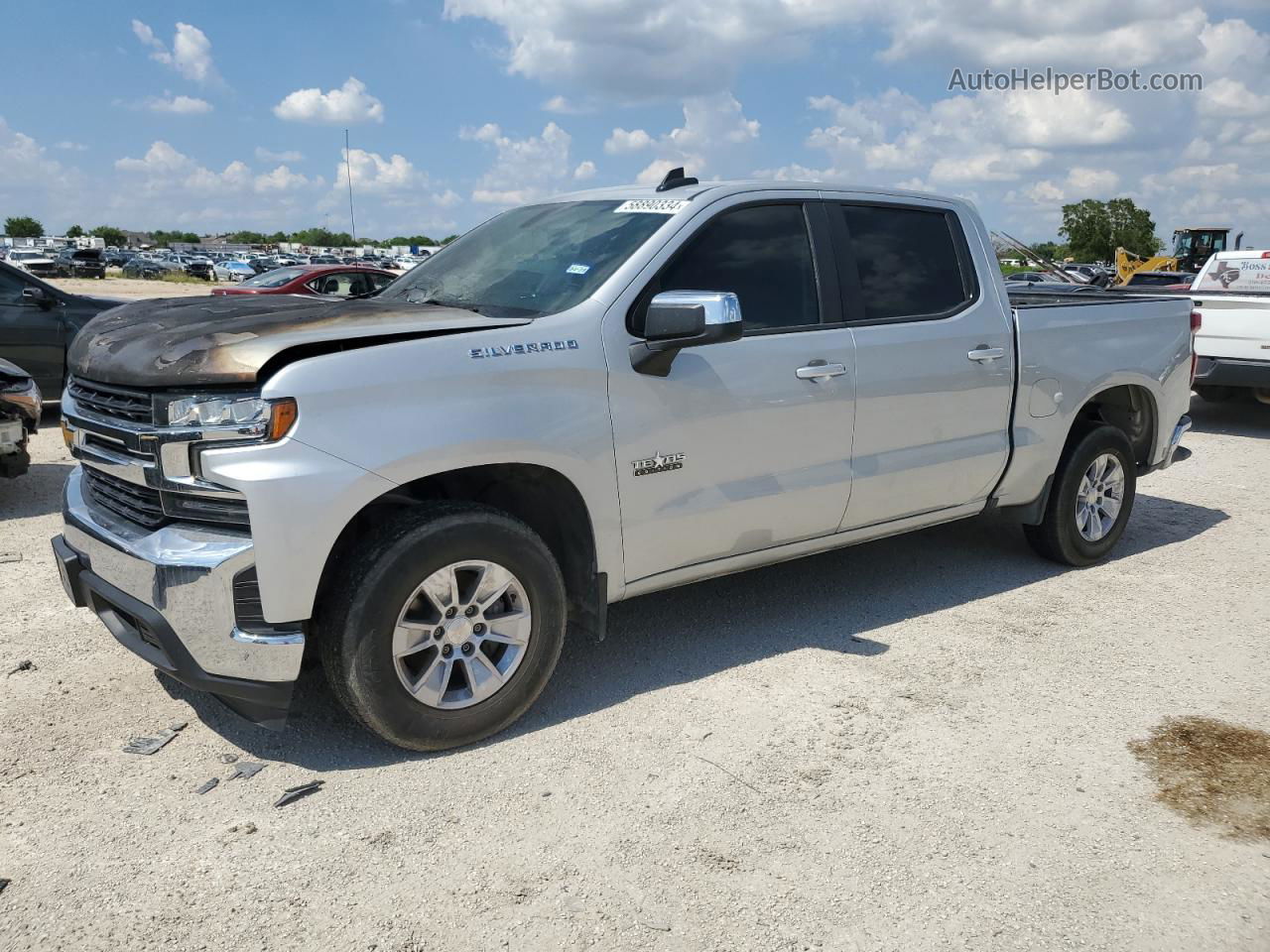 2019 Chevrolet Silverado C1500 Lt Silver vin: 1GCPWCED2KZ130239