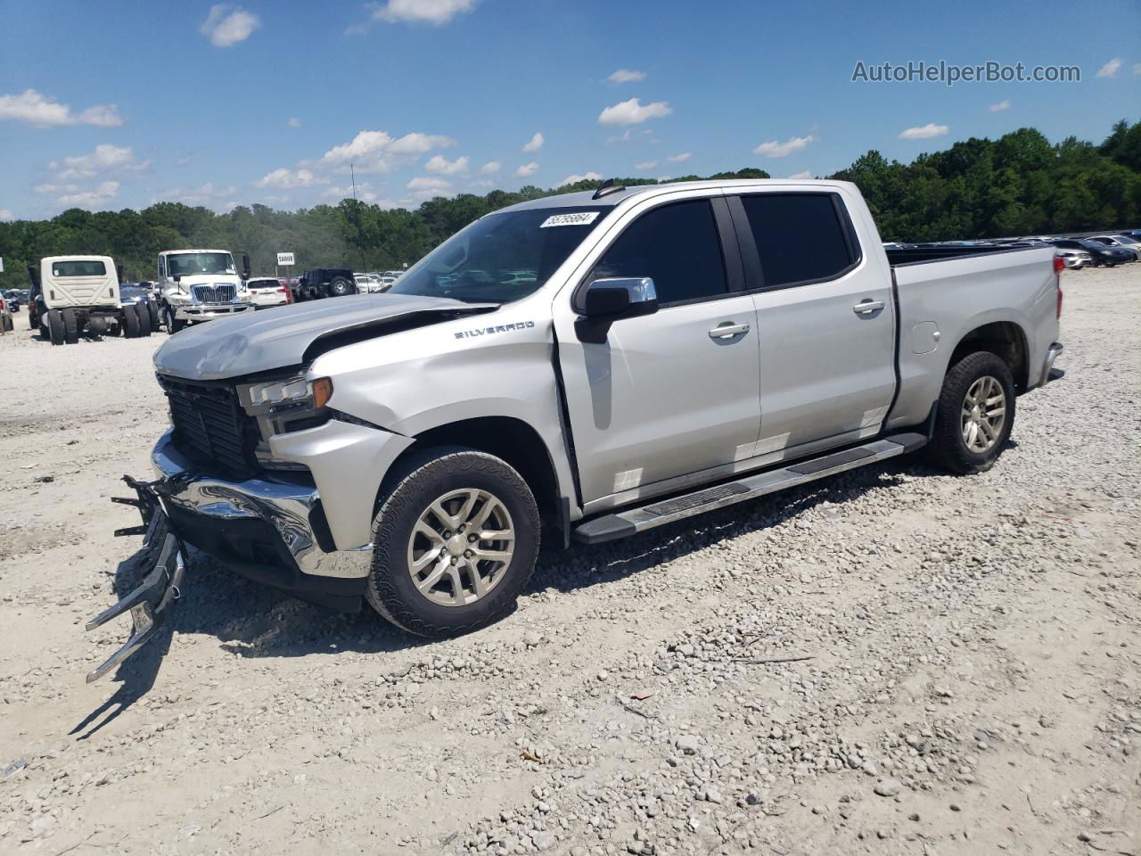 2019 Chevrolet Silverado C1500 Lt Серебряный vin: 1GCPWCED4KZ148547