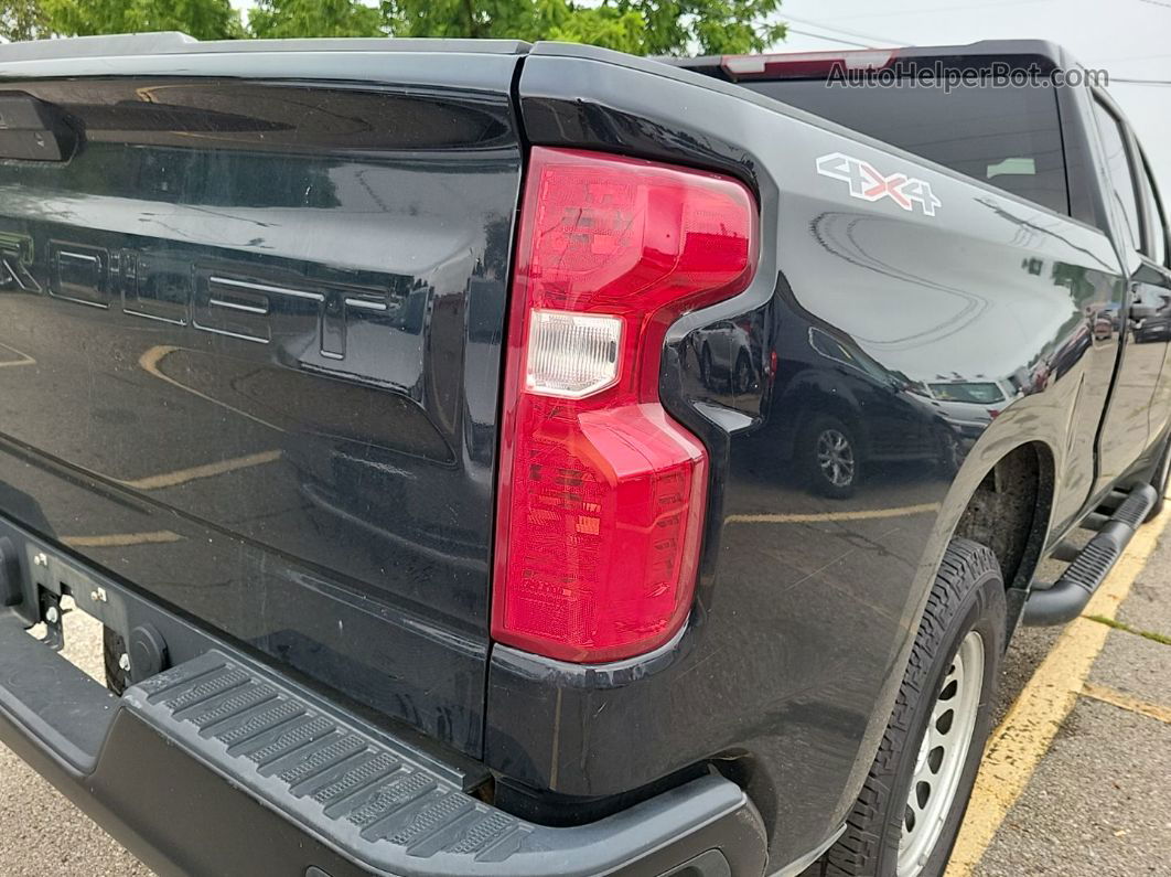 2019 Chevrolet Silverado 1500 Work Truck Black vin: 1GCPYAEH1KZ296060