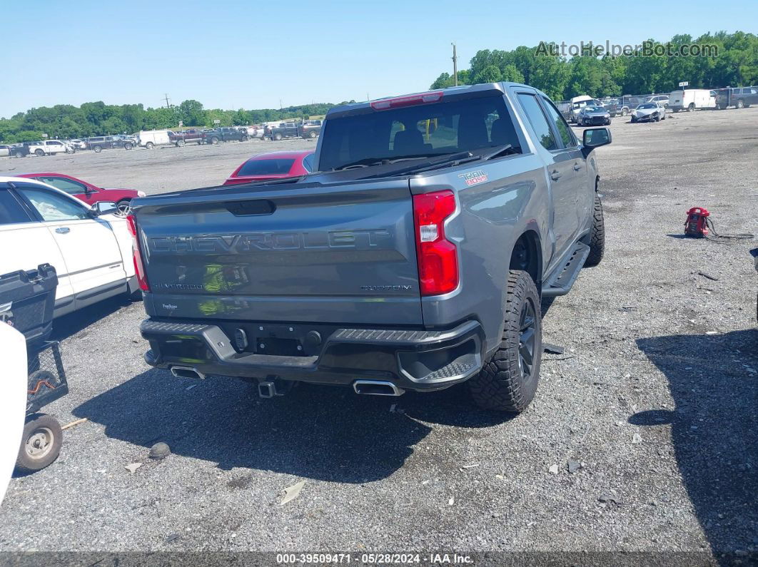 2019 Chevrolet Silverado 1500 Custom Trail Boss Gray vin: 1GCPYCEF0KZ361720