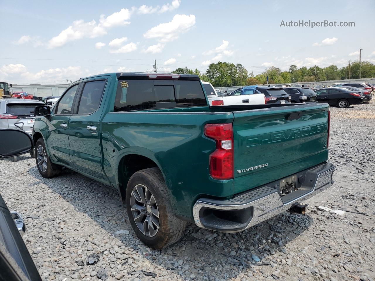 2019 Chevrolet Silverado K1500 Lt Green vin: 1GCPYDEKXKZ329649