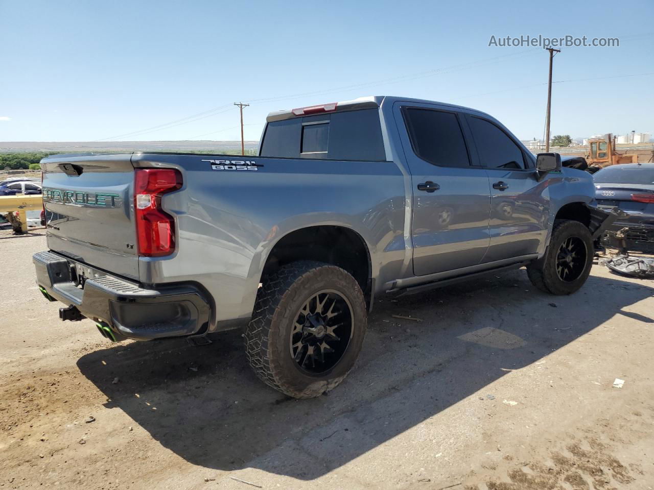 2019 Chevrolet Silverado K1500 Lt Trail Boss Silver vin: 1GCPYFED2KZ341761